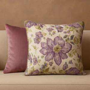 Lilac Gardenia Cushion Cover Pillow Set Of 2