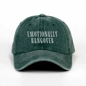Emotionally Hangover - Nakışlı Yıkamalı Şapka