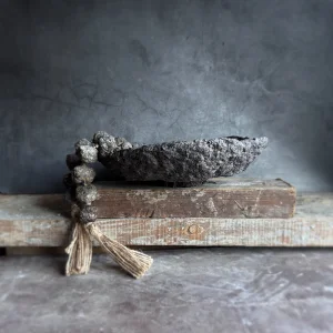 Round | Dekoratif El Yapımı Paper Mache Rustik Kase