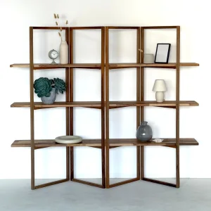 Shelfish Solid Walnut Bookshelf