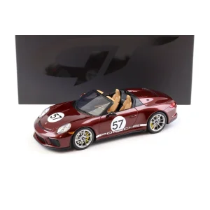 1:18 Gt Spirit 2019 Porsche 911 991 Speedster #57 Heritage Edition Cherry Metallic