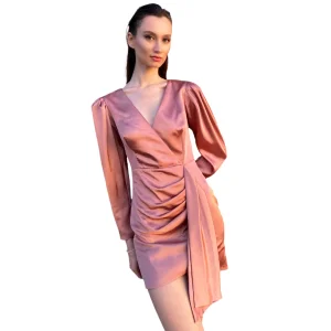 Ragibesa Drape Detail Mini Dress