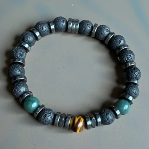 Lav Taşı/ Kaplangözü/ Yosun Akik Bileklik