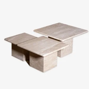 Travertine Coffee Table Set