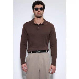 Polo Neck Basic Sweater