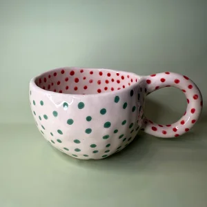 Handmade Polka Dot Vessel - New Year Gift
