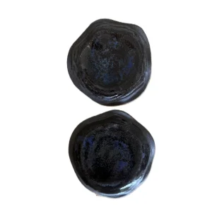 Wave Small Plate Set Of 2 - Brown