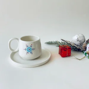 Snowflake Turkish Coffee Cup