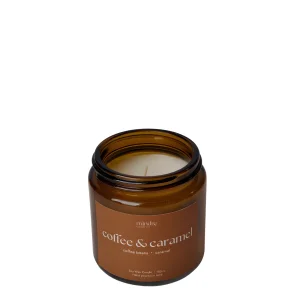 Amber Serisi Coffee Caramel 100 Ml Kokulu Soya Mumu