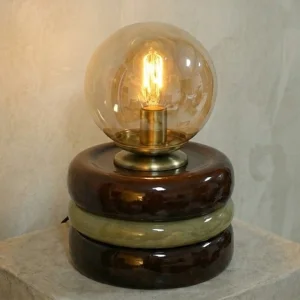 Lumos Series: Brown & Olive Table Lamp
