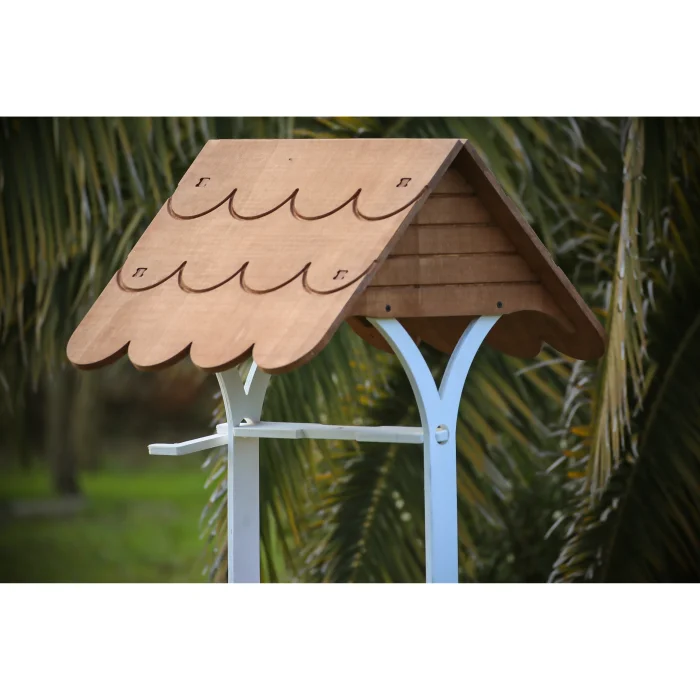 "mandu" Wooden Water Well Planter image 4