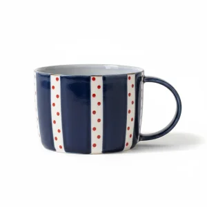 Porselen Kahve Bardağı | En-joy Serisi | Navy Kulplu No:2