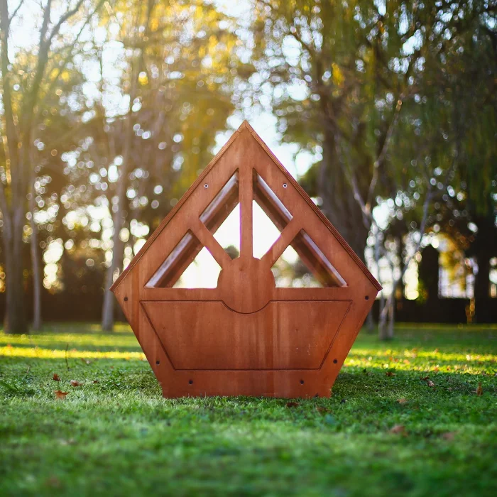 Wooden Tri-box Greenhouse Planter (large) image 2