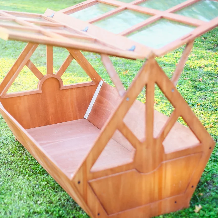 Wooden Tri-box Greenhouse Planter (large) image 4