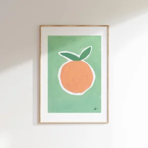 Pastel 2- Orange Art Print