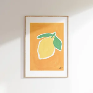Pastel 3 - Lemon Art Print