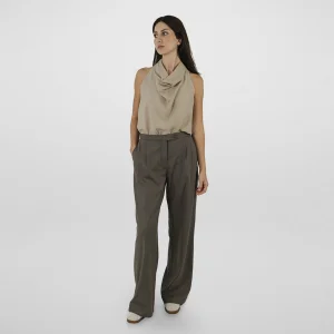 Pleated Palazzo Pants