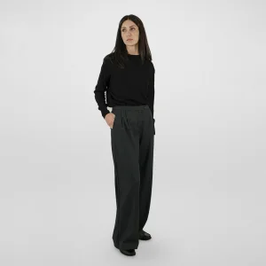 Pleated Palazzo Pants