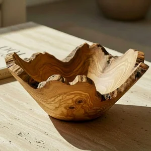 Natural Shaped Olive Wood Bowl