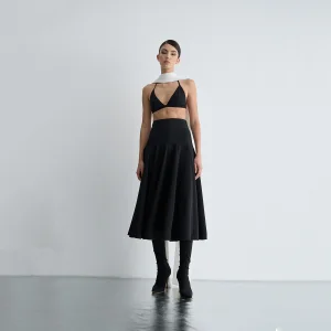 Waist Fitted Patchwork Skirt