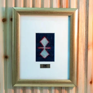 Handwoven Kilim Wall Art With Wolf Eye Motif