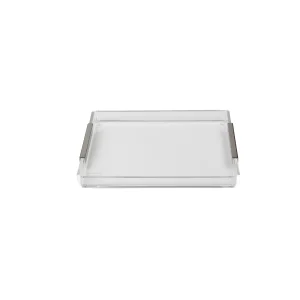 Gümüş Detaylı Küçük Tepsi