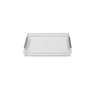 Medium Size Tray With Silver Detail