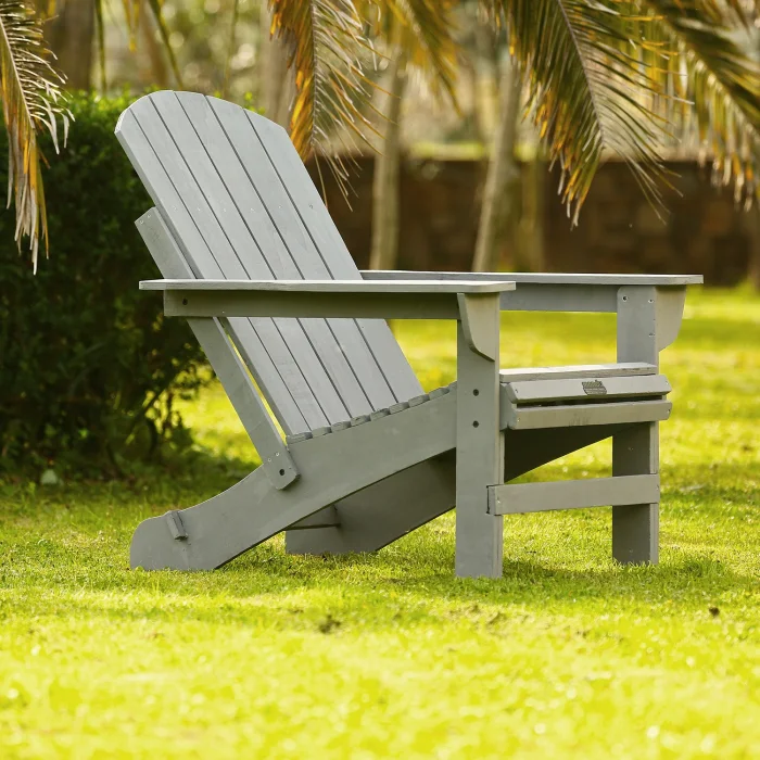 Adirondack (wooden Garden Chair) Gray image 2