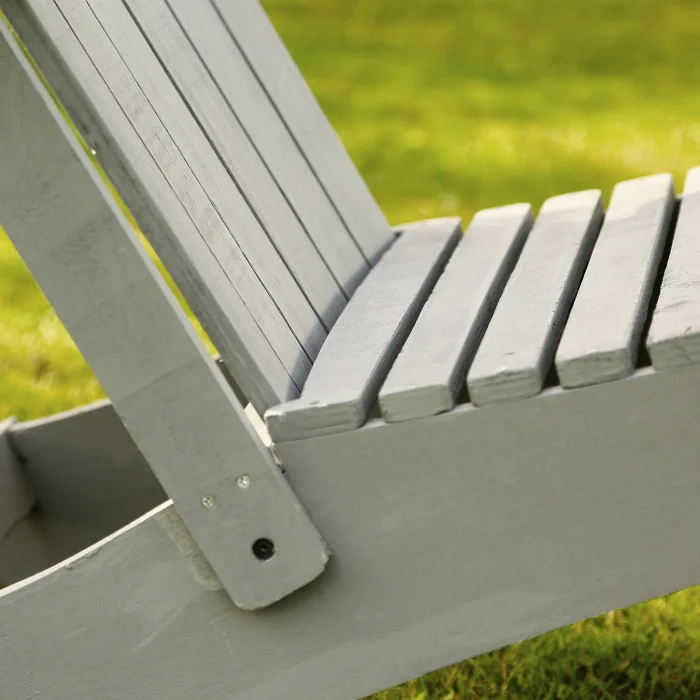 Adirondack (wooden Garden Chair) Gray image 3