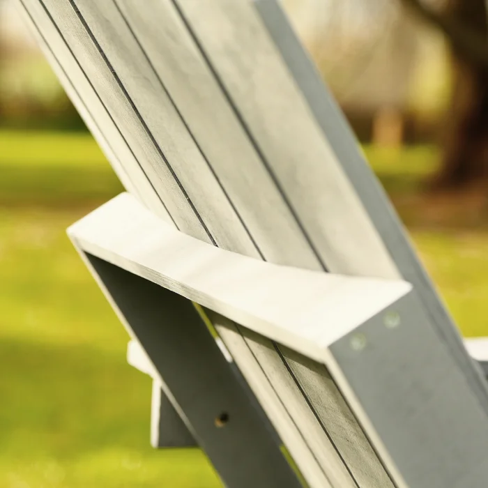 Adirondack (wooden Garden Chair) Gray image 4