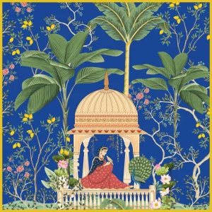 Asmine Night İpek Eşarp / Şal