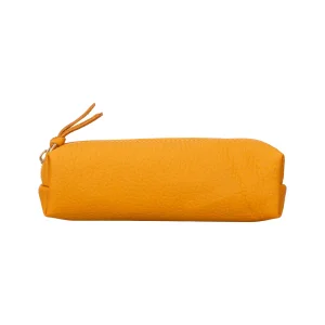 Bloombox Sunburst Genuine Leather Pencil & Makeup Bag