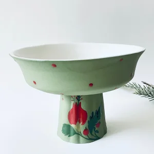 Pomegranate-door Stepped Serving Plate