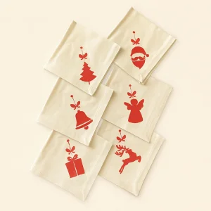 Hand-painted Christmas New Year's Table Napkin