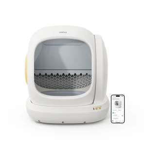 Ubpet C20 Smart Cat Litter Box, Mobile App Controlled, Automatic Cleaning, Dual Deodorant System, 38db Quiet, Weight Sensor, And Gift Scent Included.