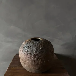 Lyla | Handmade Ceramic Textured Wabi Sabi Decorative Sphere Vase
