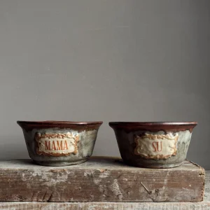 Naomi | Handmade Ceramic Cat/dog Food And Water Bowl Set Of 2