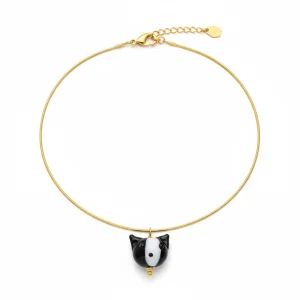 Smokin Cat Murano Necklace