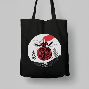 Persephone's Pomegranate Canvas Bag