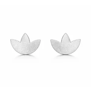 Mini Lotus Earring Silver