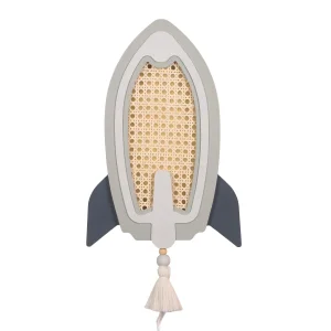 Linvia Rocket Wooden Night Light - Nova