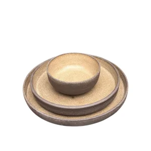 Mono3 El Yapımı Stoneware Yemek, Salata Ve Servis Seti