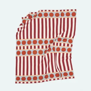 Geometrik Desenli Modern Triko Battaniye