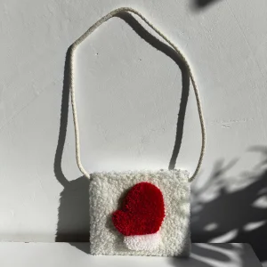 Tufted Teddy Bag With Glove Motif