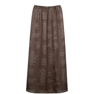 Ink Flow Skirt - Olive Green