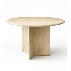 Terra Oval Travertine Dining Table