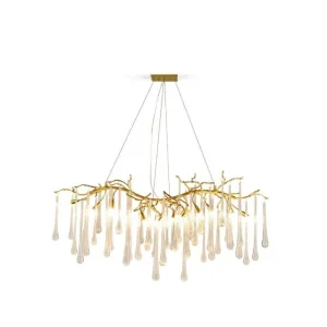 Fluxa Brass Cast Chandelier