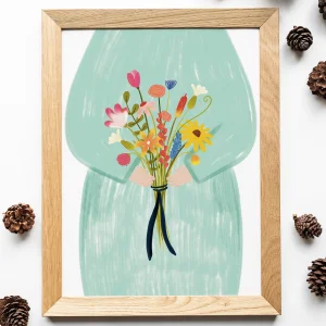 Colors Of Spring In Your Hands Art Print
