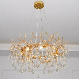 Avis Brass Cast  Chandelier