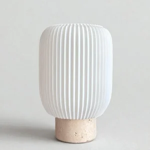 Vento Travertine Modern Table Lamp